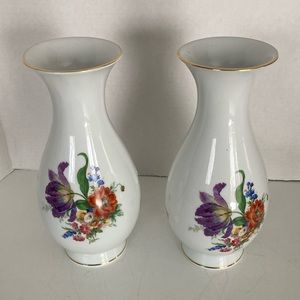 Fuerstenberg  Mantle Vase Pair made in Germany